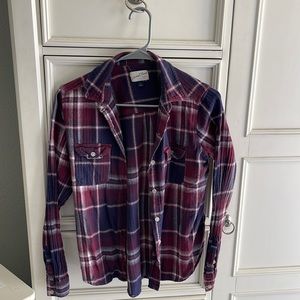 Plaid Long Sleeve Button Down